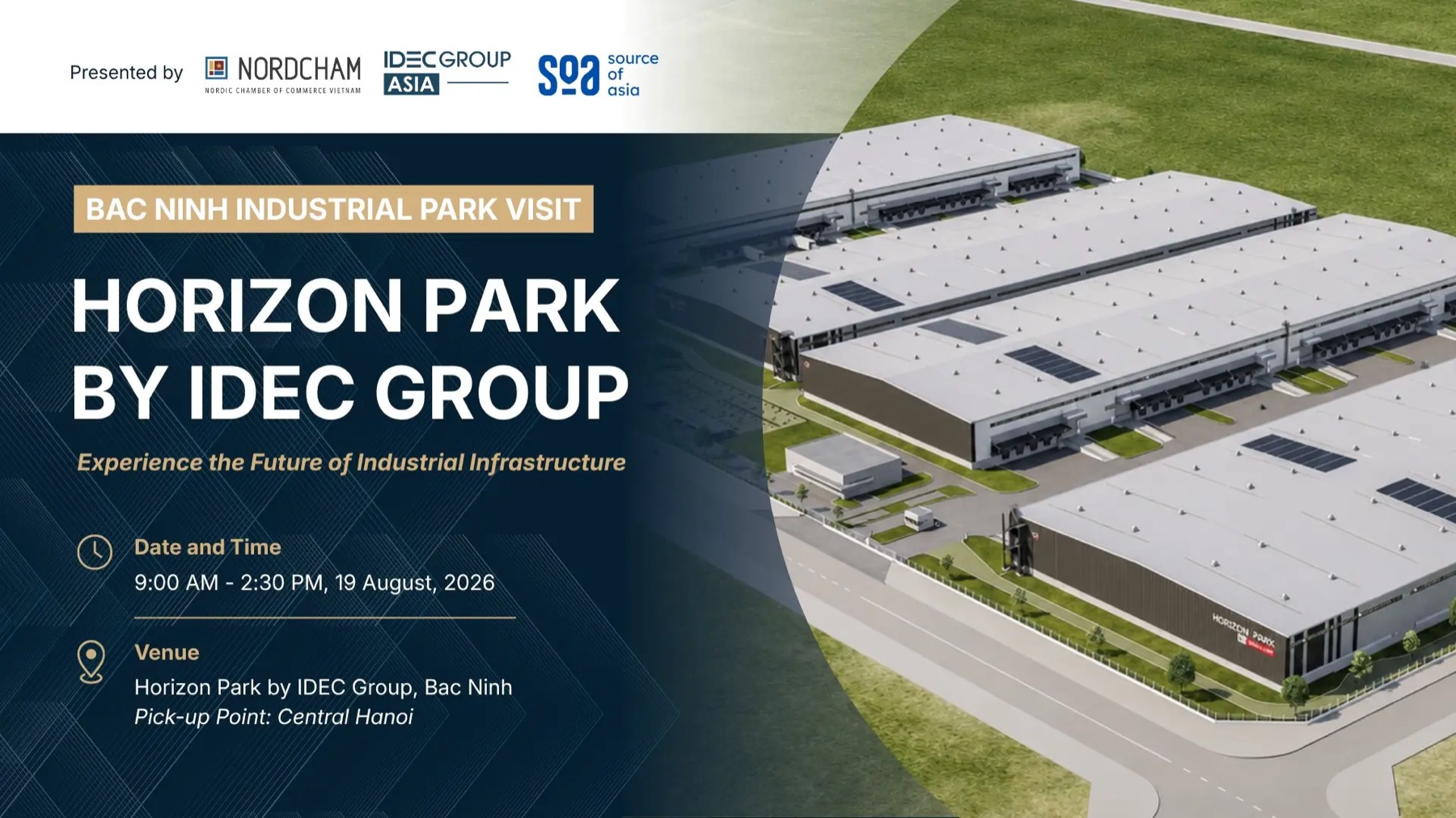 Key visual for the industrial park visit to Horizon Park in Bac Ninh