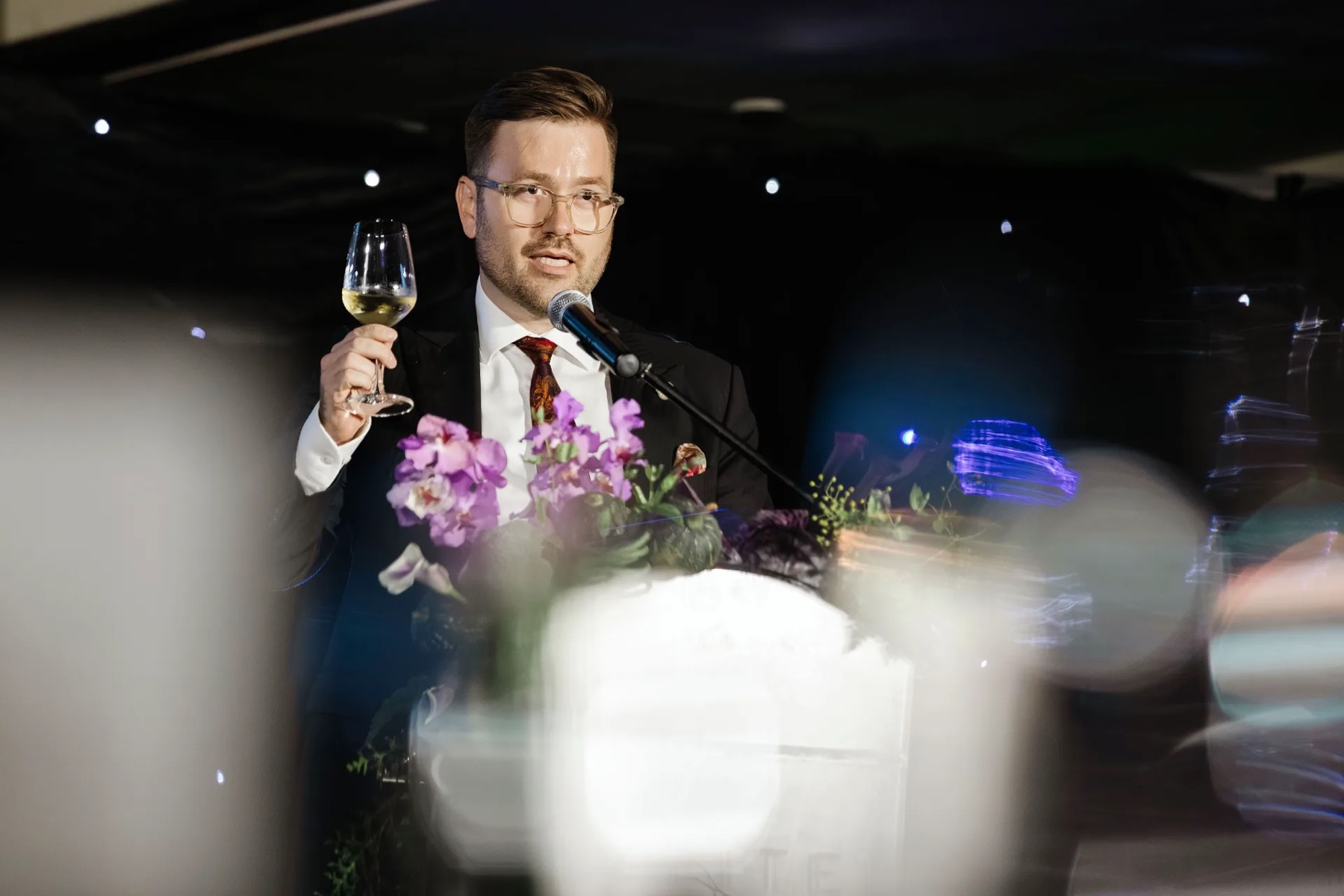 The Chairperson of NordCham Vietnam delivering the opening remarks at the gala